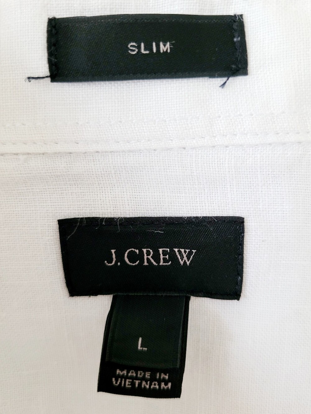 J. Crew Slim Baird McNutt Irish 100% Linen Shirt - White Unisex Large - Picture 2 of 16
